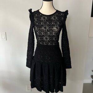 Maje Black Lace Dress